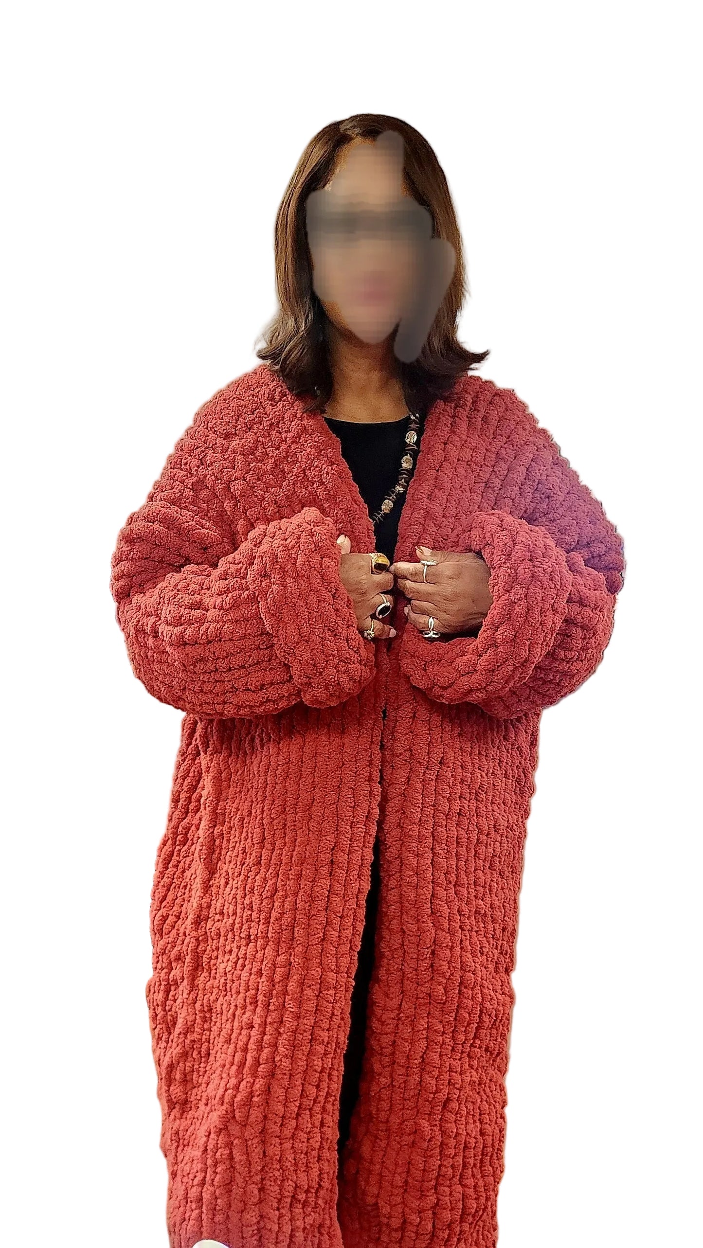 Oversized Fingerknitted Duster