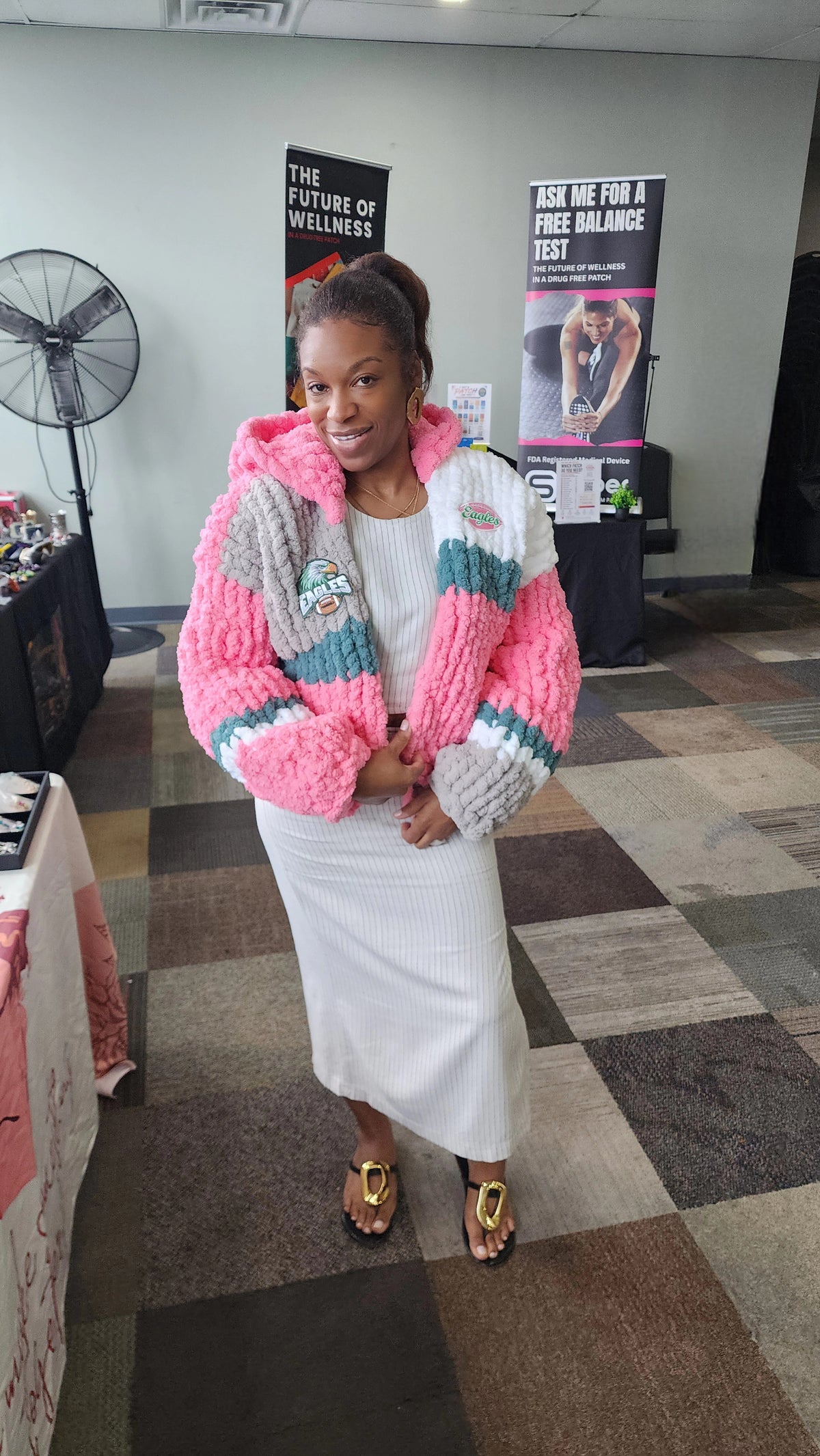 The Tailgater Eagles Cardigan