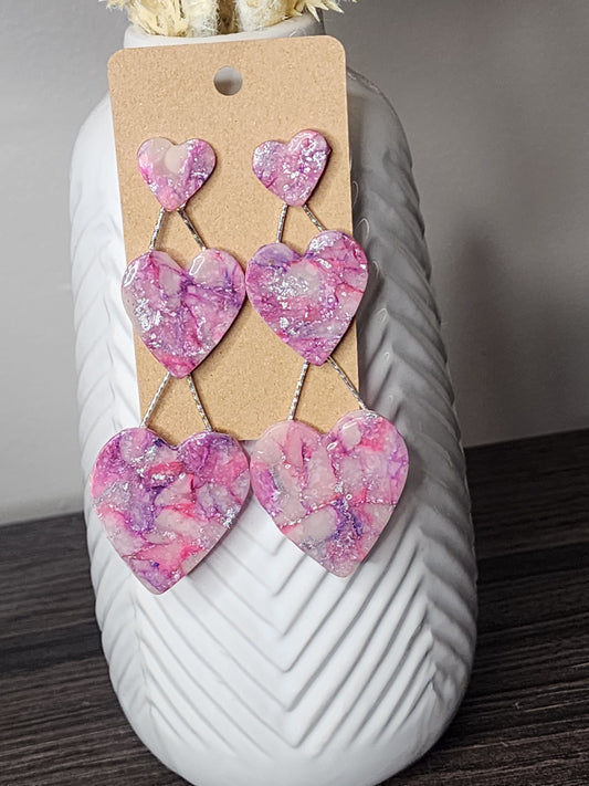 Pink Entanglement Hearts