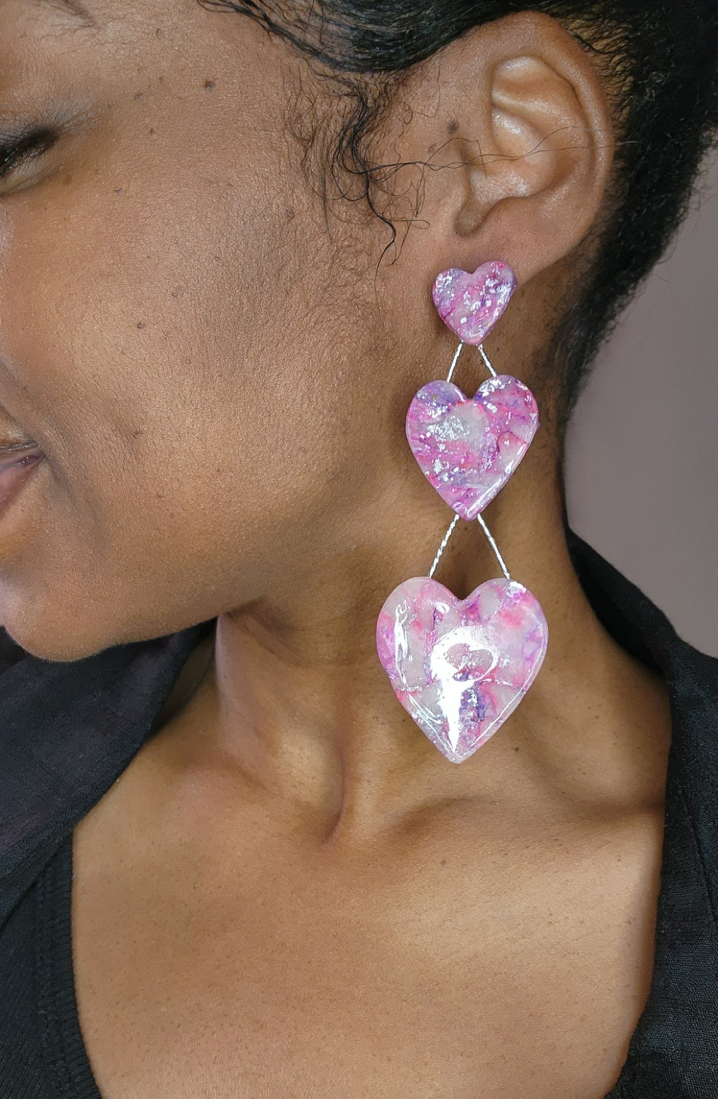 Pink Entanglement Hearts