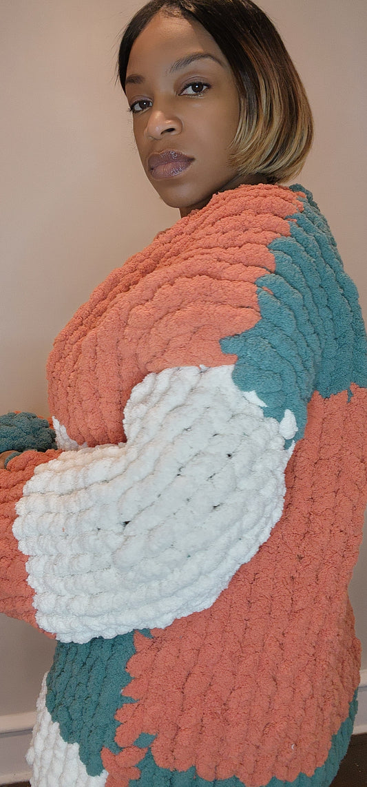 Mid Length Oversized Cardigan