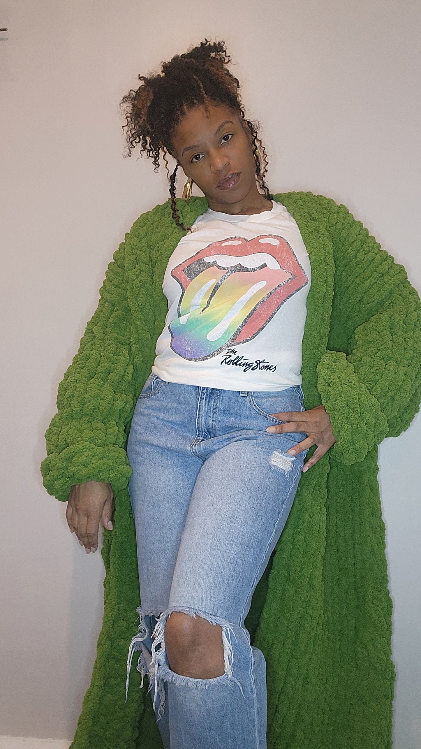 Oversized Fingerknitted Duster